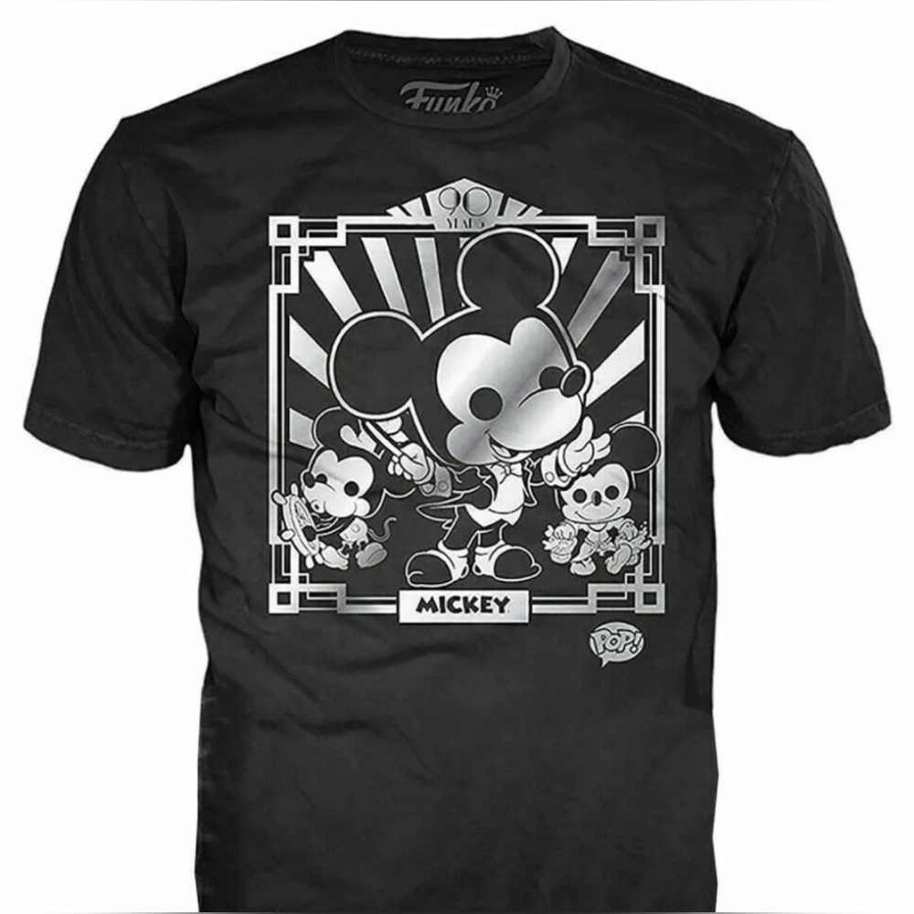 Funko Pop T Shirt-Mickey Mouse 90th Anniversary-Size XL
